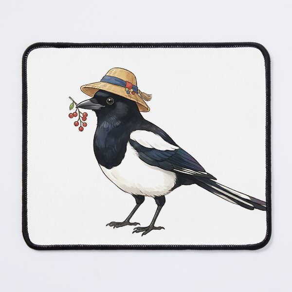 Item preview, Chorangi Magpie with Wild Ginseng Berry | Korean Minhwa Folk Art designed and sold by K-Tradition.