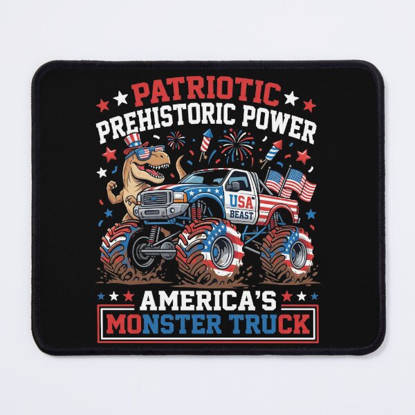 Item preview, 4th of July T-Rex Monster Truck designed and sold by TeNovaStudio.