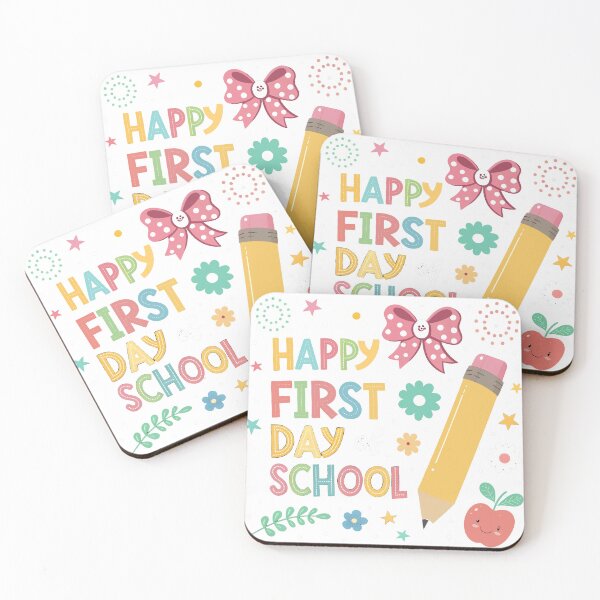 Item preview, Happy First Day of School Cute Aesthetic designed and sold by Nuvoro Gifts.