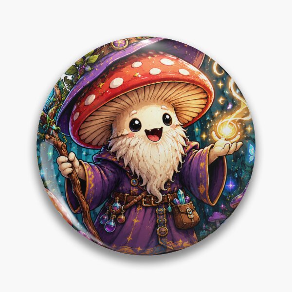 Item preview, Mushroom Wizard designed and sold by CrazySticker619.