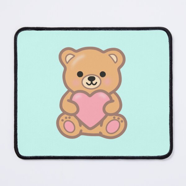 Item preview, Lovely Pink Teddy Bear Hugging Big Heart Valentine Holiday Character⁠ designed and sold by Teenidesign .