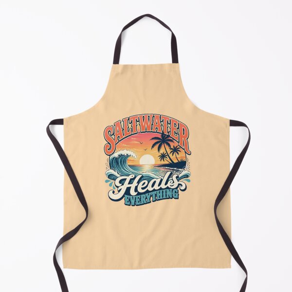 Item preview, Saltwater Heals Everything – Tropical Sunset Vibes designed and sold by ABLAT-CREATIONS.