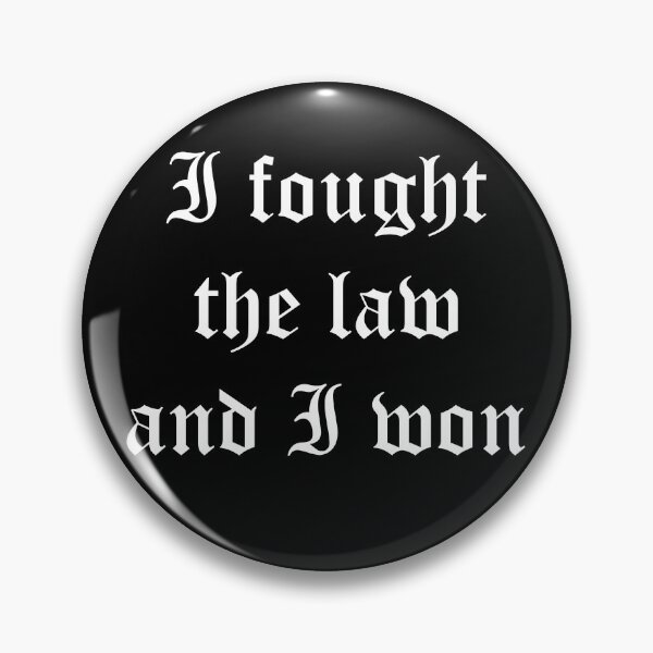 Item preview, I Fought the Law and I Won – Punk Typography Tribute Inspired by Dead Kennedys designed and sold by simpledarkwavewisdom.
