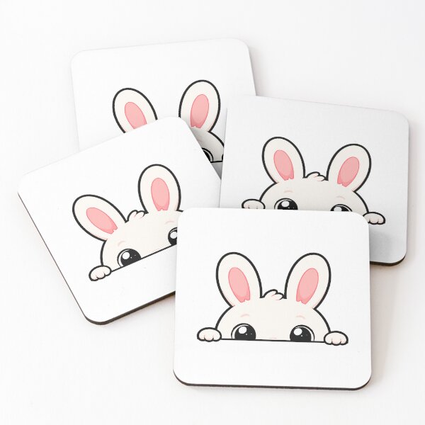 Item preview, Cute Peekaboo Bunny Rabbit Cartoon designed and sold by Krincydigitalart.