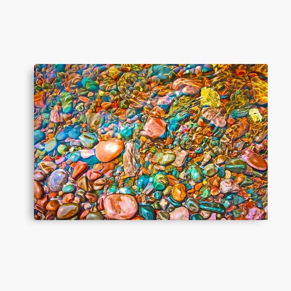Baptism River Rocks Canvas Print