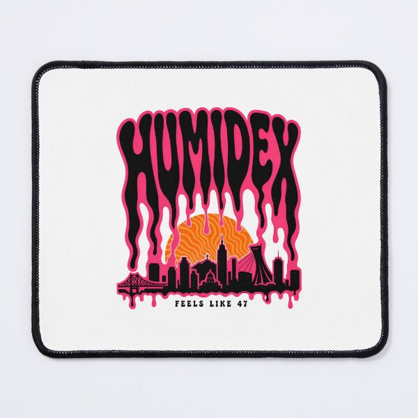 Item preview, Humidex Feels Like 47 Montreal Summer Heat Skyline Art designed and sold by Fenay Designs.