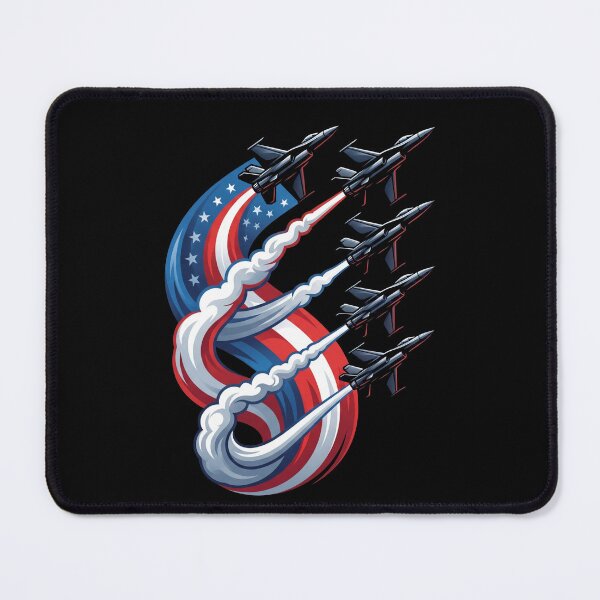 Item preview, Patriotic Jet Fighter Formation Airshow Graphic designed and sold by TeNovaStudio.