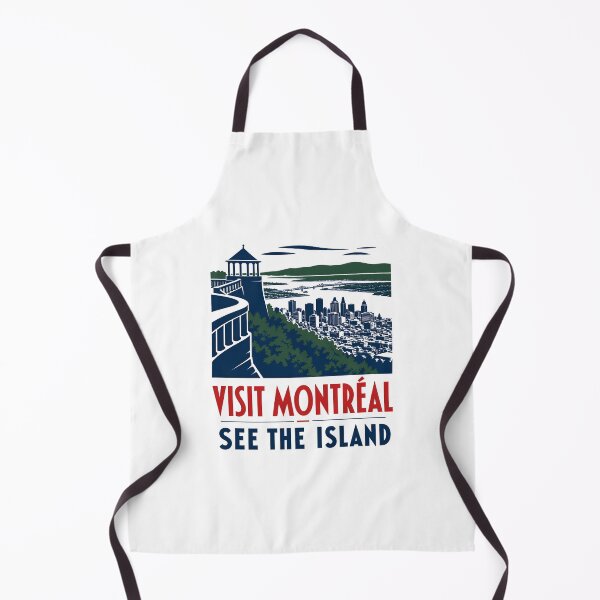 Item preview, Visit Montreal See The Island Vintage Travel Poster Art designed and sold by Fenay Designs.