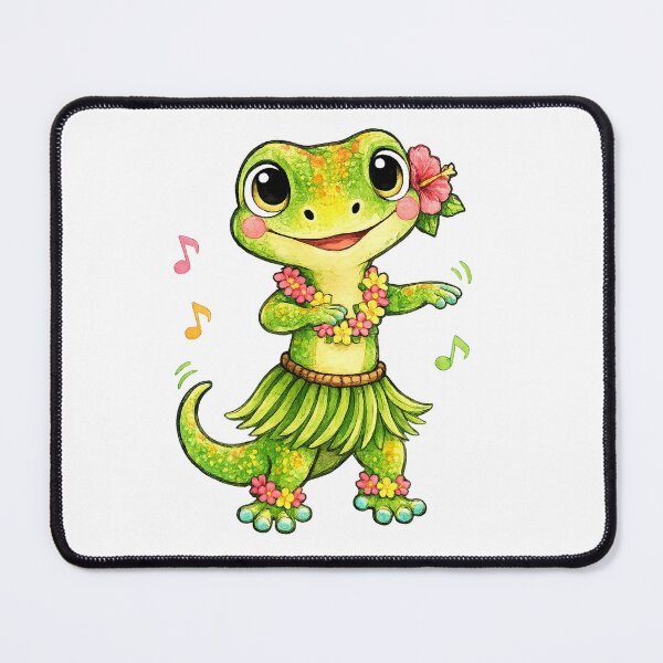 Item preview, Hawaiian Hula Gecko designed and sold by PickoBlueStudio.