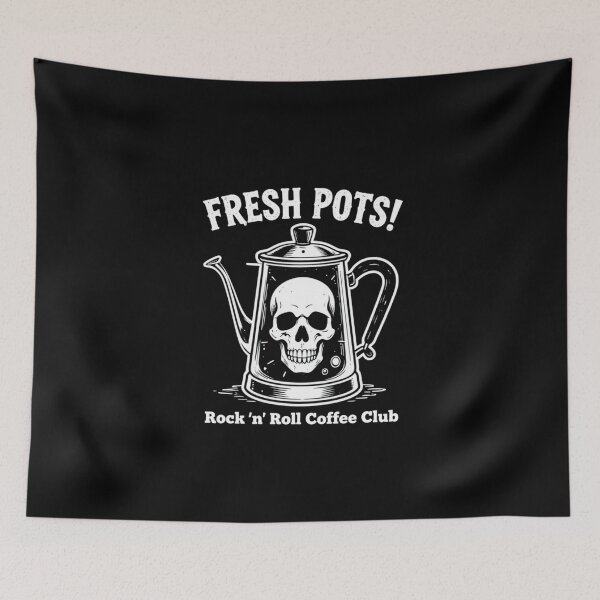 Item preview, Fresh Pots Rock n Roll Coffee Club designed and sold by crea-homedesign.