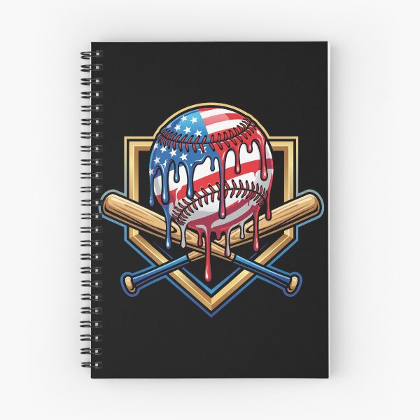 Item preview, 4th of July Cross Bats Baseball Graphic designed and sold by TeNovaStudio.