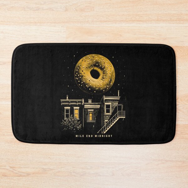 Item preview, Mile End Midnight Montreal Bagel Moon Architecture Art designed and sold by Fenay Designs.