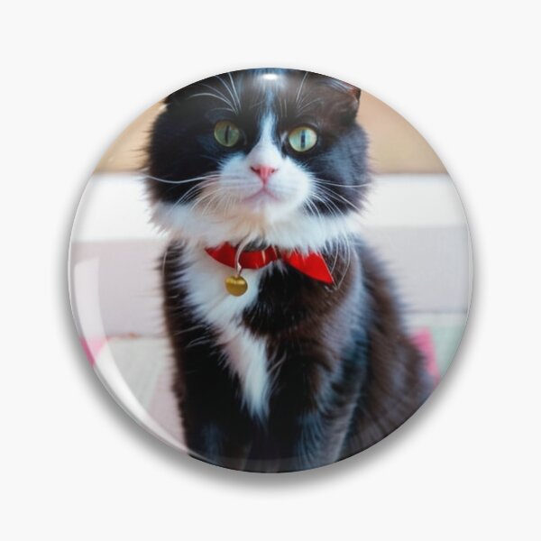 Item preview, Animals - Black and White Cat, Summer Elegance by the Pool designed and sold by DoodyPets.