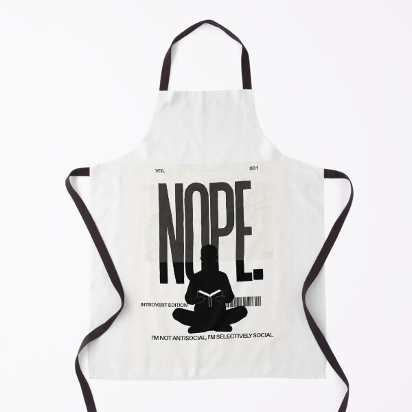 Item preview, Nope Selective Social Introvert T-Shirt | Funny Book Lover Graphic Tee designed and sold by RadiantReza.