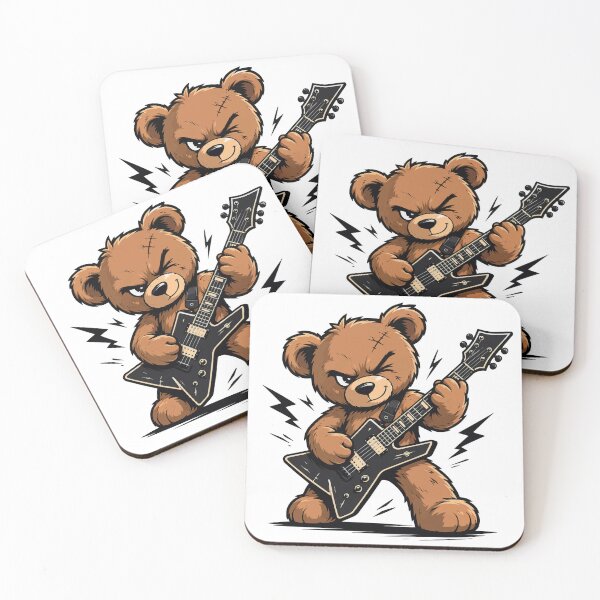 Item preview, Rock Teddy Bear Guitar Hero designed and sold by Mh-ARTWORX.