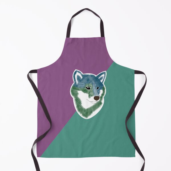Item preview, Two toned colors (purple, blue green) with blue Shiba Inu designed and sold by ShibaCruise-On.