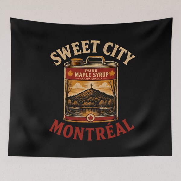 Item preview, Sweet City Montreal Pure Canadian Maple Syrup Tin Art designed and sold by Fenay Designs.
