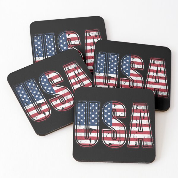 Item preview, Retro Distressed USA Letters 4th of July designed and sold by TeNovaStudio.