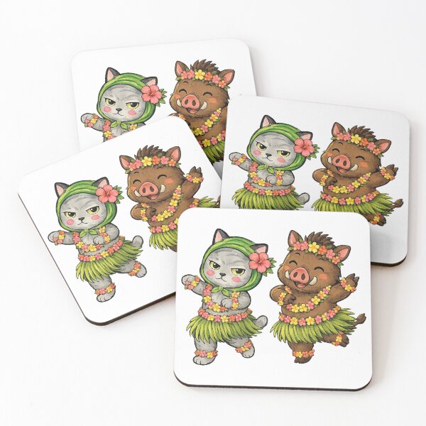 Item preview, Hawaiian Hula Elta and Island Boar designed and sold by PickoBlueStudio.