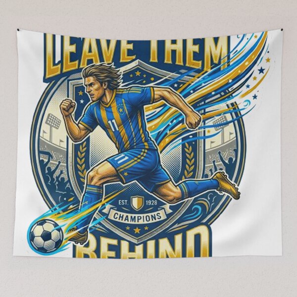 Item preview, Leave Them Behind World Cup Soccer Winger Football Motivation designed and sold by MT-Hub | Cute Aesthetic Art, Stickers & Phone Cases.