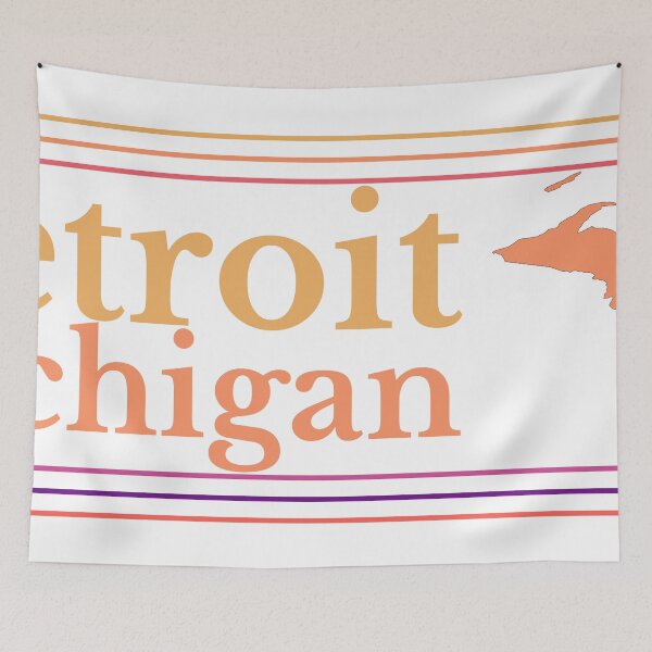 Item preview, Detroit Michigan City Marked On State Map designed and sold by TheIconSmith.