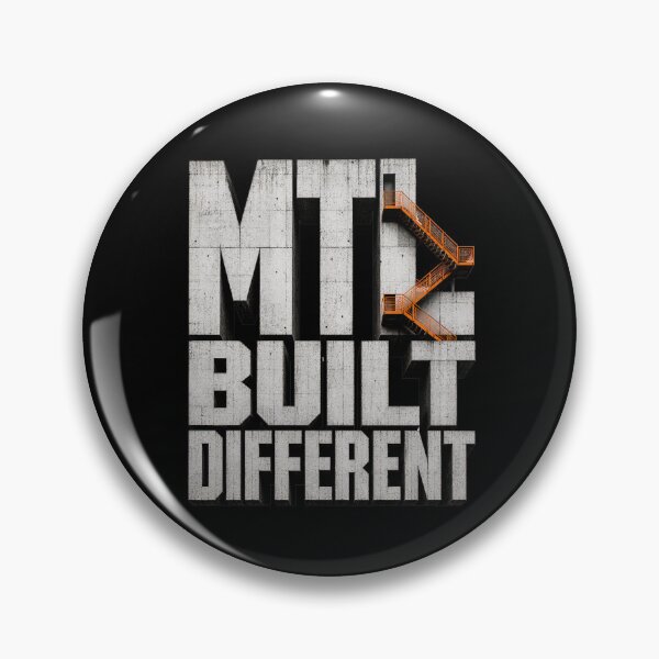 Item preview, MTL Built Different Brutalist Concrete Architecture Art designed and sold by Fenay Designs.