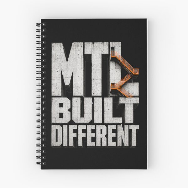 Item preview, MTL Built Different Brutalist Concrete Architecture Art designed and sold by Fenay Designs.