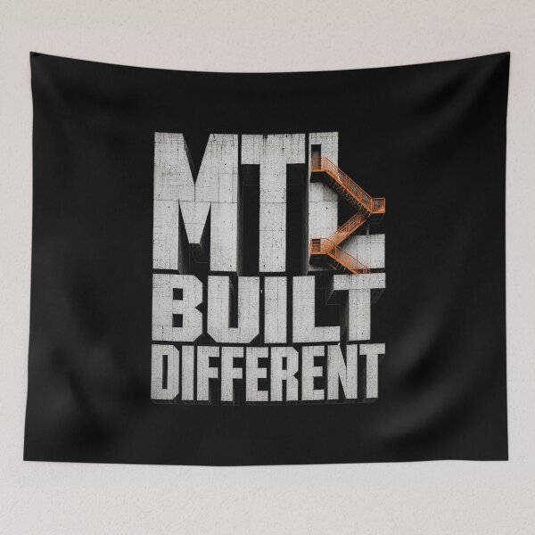 Item preview, MTL Built Different Brutalist Concrete Architecture Art designed and sold by Fenay Designs.