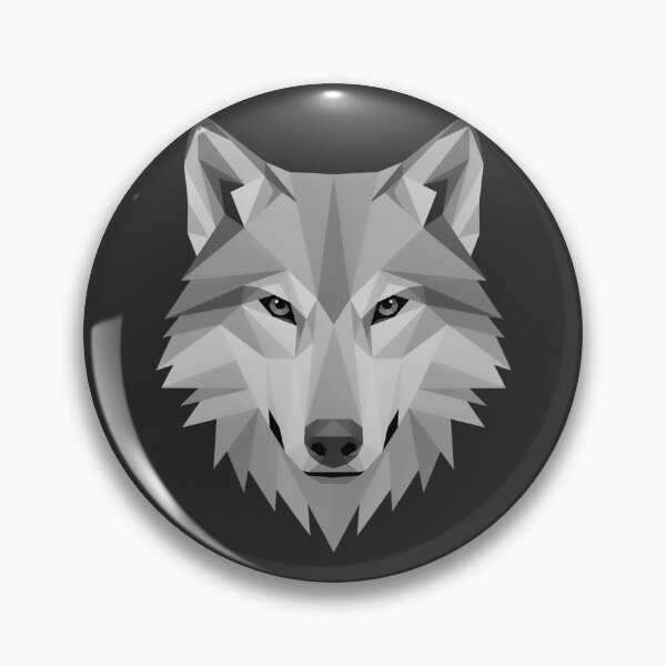 Item preview, Tribal Wolf - Geometric Low Poly Wolf Head – Modern Polygon Wolf Art designed and sold by ArcticFoxStudio.