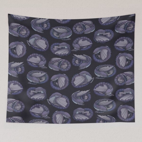 Item preview, Snoozing Serpentine Dragon #4 designed and sold by SentinelArt.