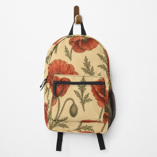 Item preview, Vintage Red Poppy Botanical Illustration designed and sold by DreamPixelPrint.