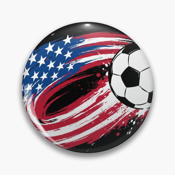 Item preview, USA Soccer Ball Splatter American Flag Graphic designed and sold by TeNovaStudio.