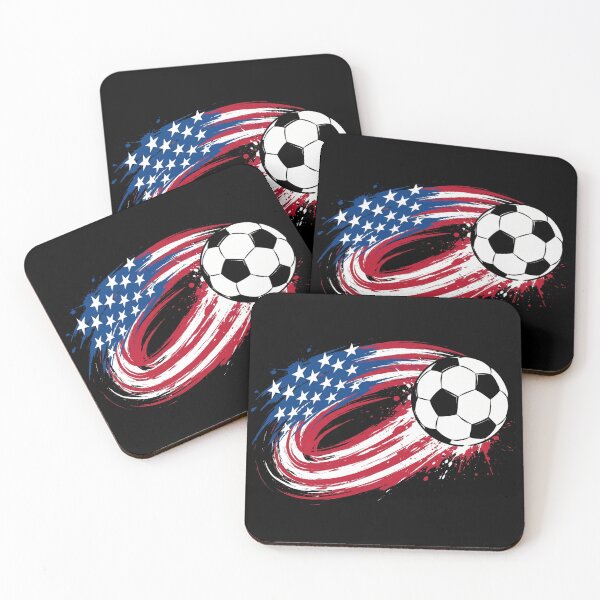 Item preview, USA Soccer Ball Splatter American Flag Graphic designed and sold by TeNovaStudio ⭐⭐⭐⭐⭐.