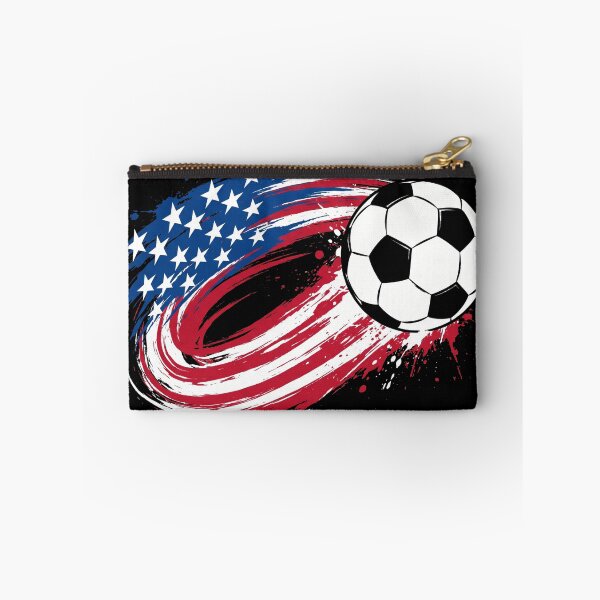 Item preview, USA Soccer Ball Splatter American Flag Graphic designed and sold by TeNovaStudio.