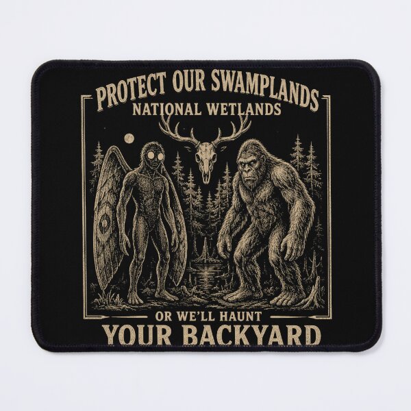 Item preview, Protect Our Swamplands Cryptid Creature National Park Retro designed and sold by bosamji.
