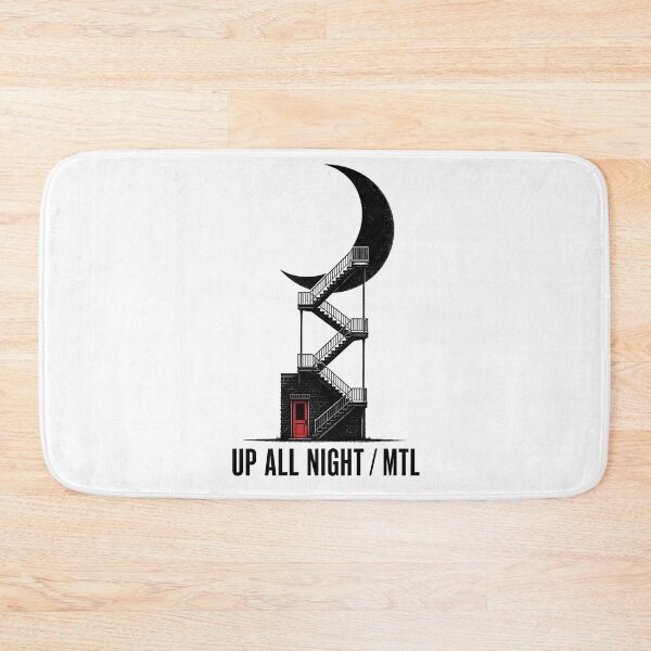 Item preview, Up All Night MTL Montreal Spiral Staircase Moon Art designed and sold by Fenay Designs.