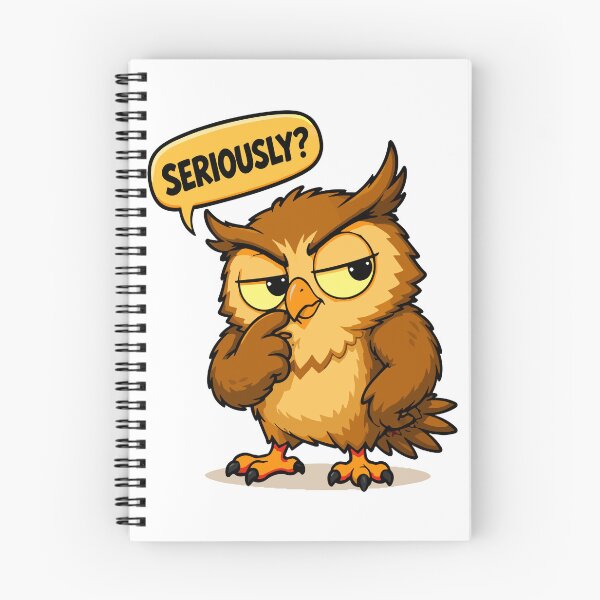 Item preview, Seriously? Owl Cartoon designed and sold by Krincydigitalart.