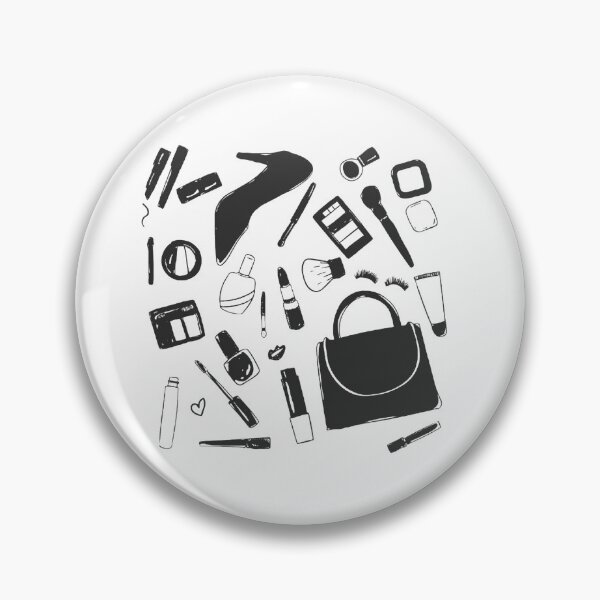 Item preview, Fashion and Makeup Essentials Aesthetic Pattern Illustration designed and sold by DailyDoodlesBySumbul.