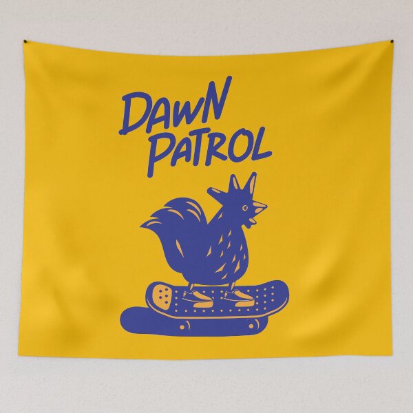 Item preview, Skatepunk Rooster on a Skateboard. Dawn Patrol designed and sold by BorysMano.