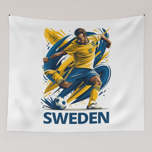 Item preview, Sweden Soccer designed and sold by StudioRedKoala.