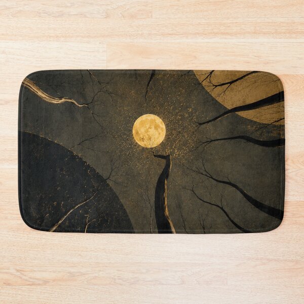 Item preview, Golden Moon Forest | Dark Aesthetic Nature Art designed and sold by Creavanessa0321.