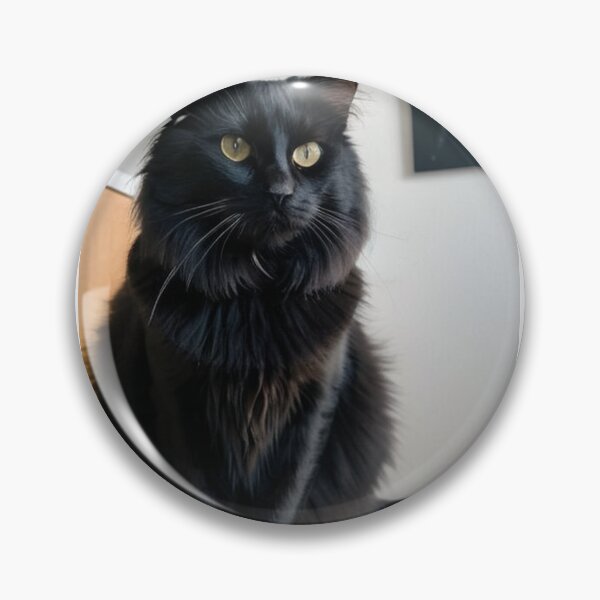 Item preview, Animals - Black Cat with Golden Eyes, Feline Elegance in a Modern Interior designed and sold by DoodyPets.
