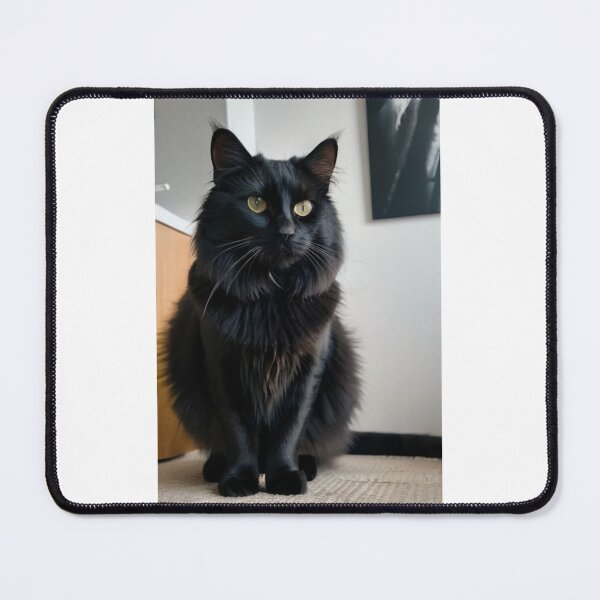 Item preview, Animals - Black Cat with Golden Eyes, Feline Elegance in a Modern Interior designed and sold by DoodyPets.