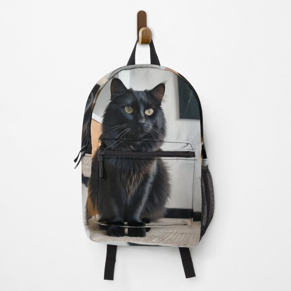 Item preview, Animals - Black Cat with Golden Eyes, Feline Elegance in a Modern Interior designed and sold by DoodyPets.