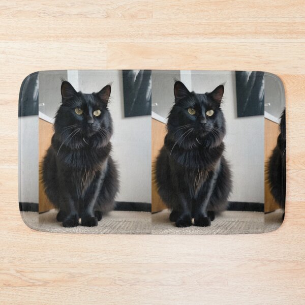 Item preview, Animals - Black Cat with Golden Eyes, Feline Elegance in a Modern Interior designed and sold by DoodyPets.