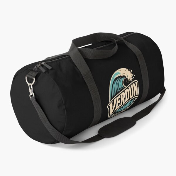 Item preview, Verdun River Side Montreal Retro Surf Wave Badge Art designed and sold by Fenay Designs.