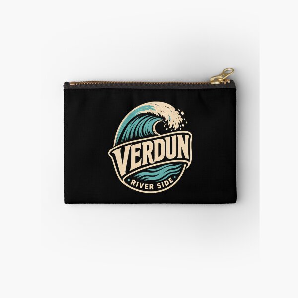 Item preview, Verdun River Side Montreal Retro Surf Wave Badge Art designed and sold by Fenay Designs.
