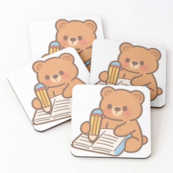 Item preview, Aesthetic Back to School Teddy Bear Writing in Notebook Illustration⁠ designed and sold by Teenidesign .