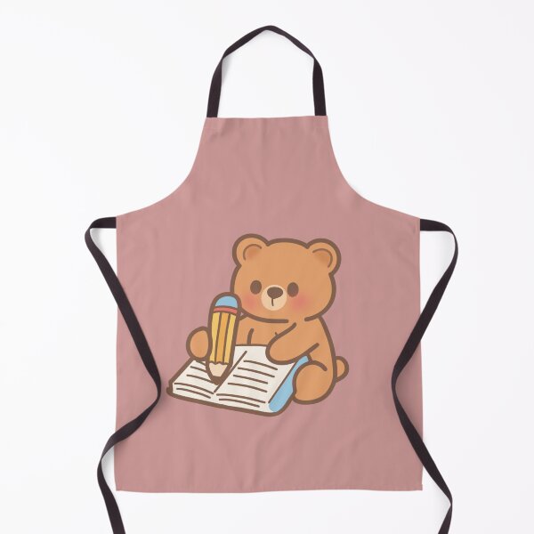 Item preview, Aesthetic Back to School Teddy Bear Writing in Notebook Illustration designed and sold by Teenidesign .