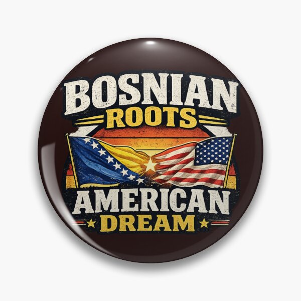 Item preview, Bosnian roots American Dream  designed and sold by CozyRetirementGifts.